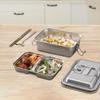 Ланч-бокс Разделенная еда Легко моется Многоразовая посуда для хранения продуктов с крышкой для домашнего хозяйства