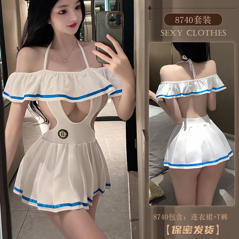 Original Erotic Underwear, Sexy Sailor Suit, Japanese jk Skirt, Women's role-playing Uniform, Seductive Set 8740
