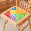 Cushion Creative Tangram Children Game Splicing Plush Toy For Learning Early