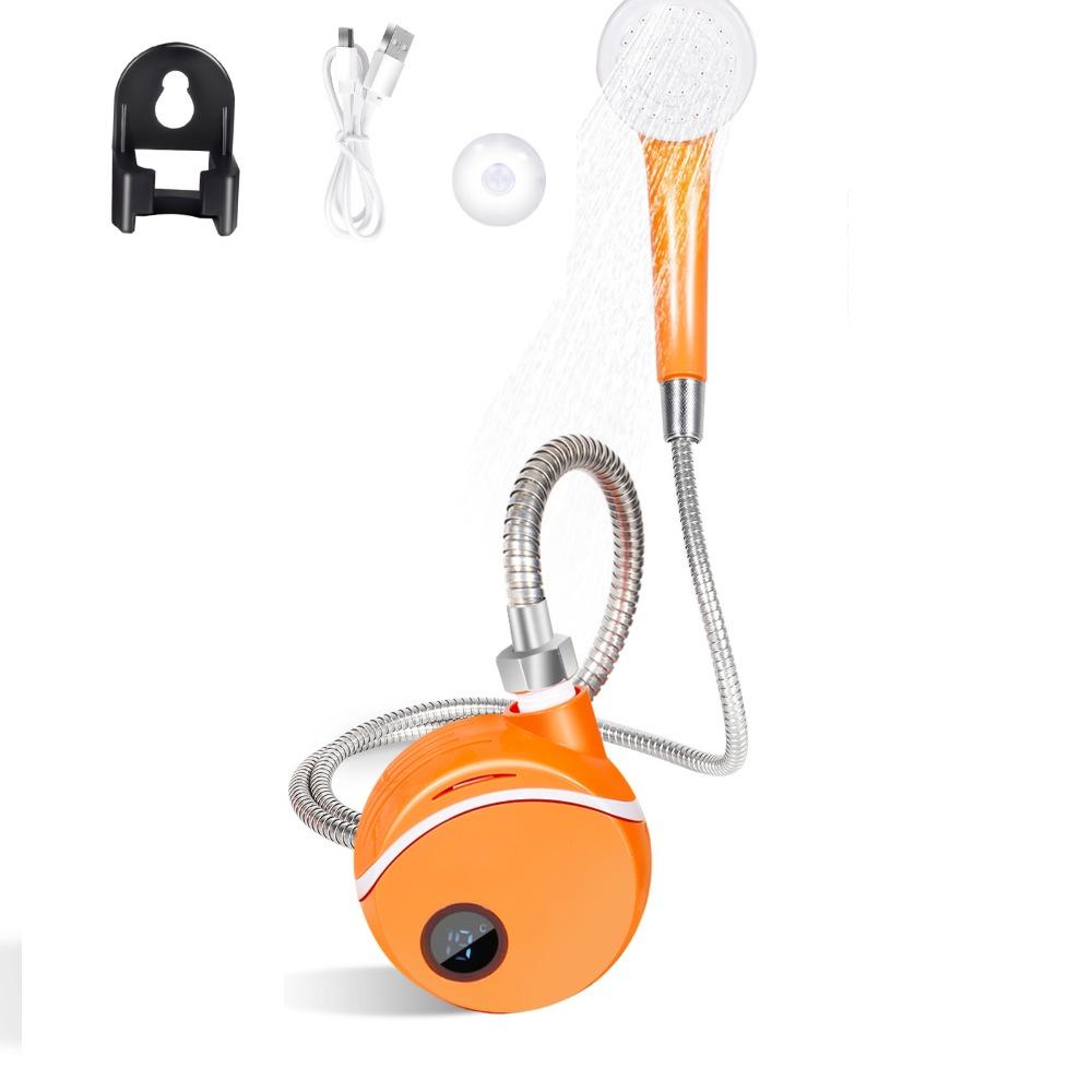 2000 мАч Душ для улицы Цифровой дисплей температуры Перезаряжаемый Душ Душ для кемпинга Мытье домашних животных