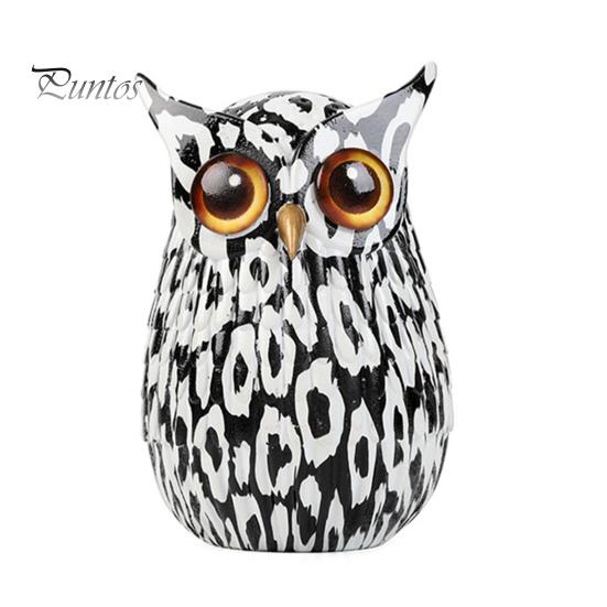 Граффити Сова Фигурка Сова из смолы Украшение для рабочего стола Многоцветная статуя Совы для дома Подставка под телевизор Офисная книжная полка Украшение стола