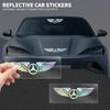 Автомобильный Логотип Ангельские Крылья Декор 3D Светоотражающая Водонепроницаемая Наклейка Для Mercedes Benz B/C/E/S Класса A Класса C200L GLC GLE CLA