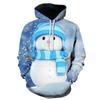 Creative Little Snowman 3D Printing Hoodie Men's Fashion Hooded Sweatshirt Fall Winter Fashion Hoodie