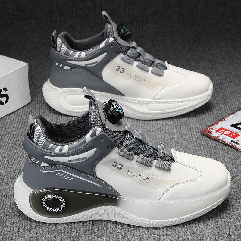 Новые модные мужские дышащие баскетбольные кроссовки на толстой подошве для студентов, удобные повседневные спортивные кроссовки для бега