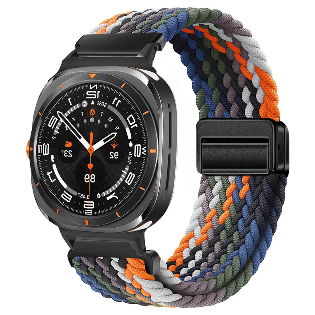 Для Samsung Galaxy Watch 7 Ultra Ремешок 47 мм Аксессуары Магнитный Плетеный нейлоновый спортивный Браслет Correa Galaxy Watch 7 Ultra Ремешок