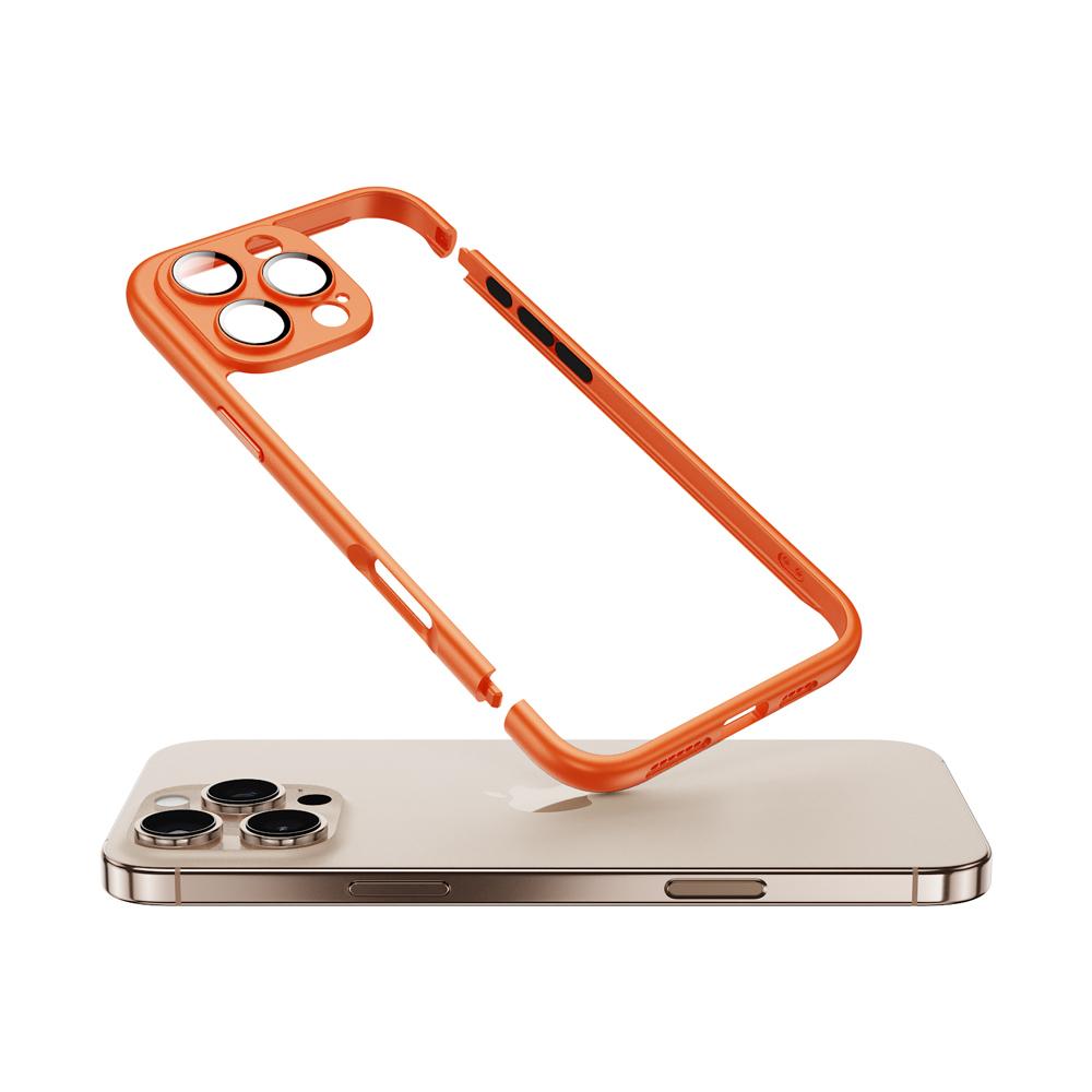 Роскошный цветной бампер для iPhone 16 15 14 Plus 13 12 11 Pro Max Противоударный жесткий пластик Защита камеры Рамка Полый чехол