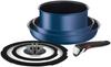 T-fal Pot and Frying Pan Set with S,6-piece set,IH Gas Fires, Substances Such As PFOA,"Ingenio Neo IH Blue Marquis Blue L77991