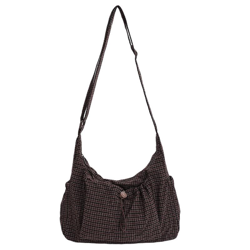 Модный тренд ретро сумка большой вместимости женская повседневная сумка-тоут 2025 осень и зима новая на плечо сумка-мессенджер