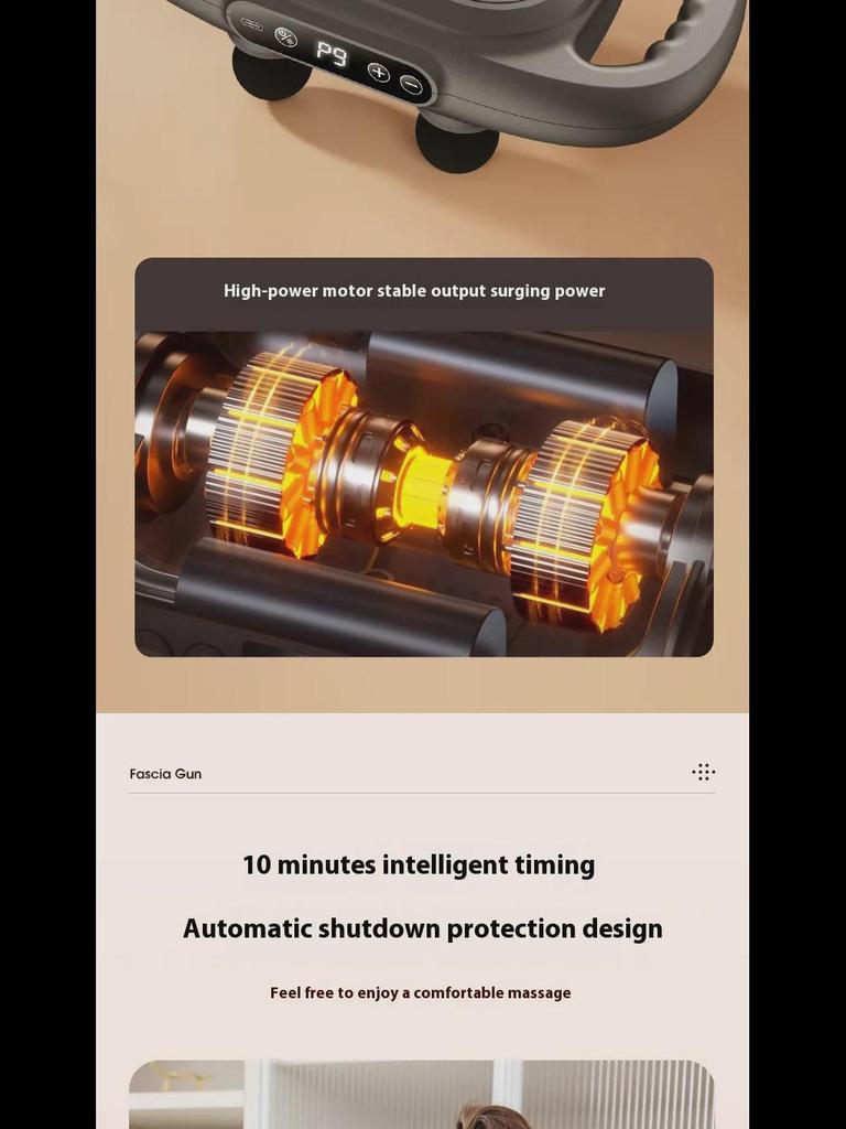 Шестиголовый фасциальный пистолет для расслабления мышц: Массажер для глубоких тканей шеи и мышц