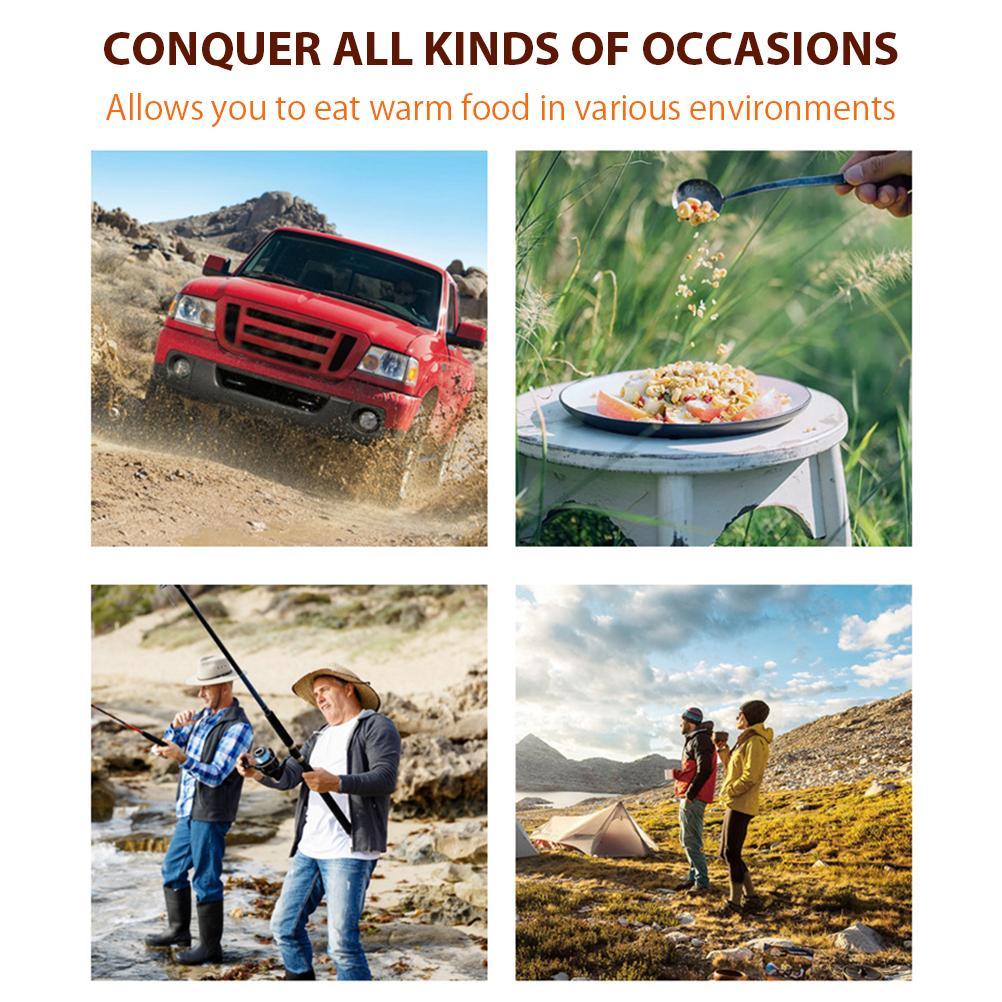 Портативная спиртовая горелка-печка для кемпинга, барбекю, пикника. Без загрязнения.