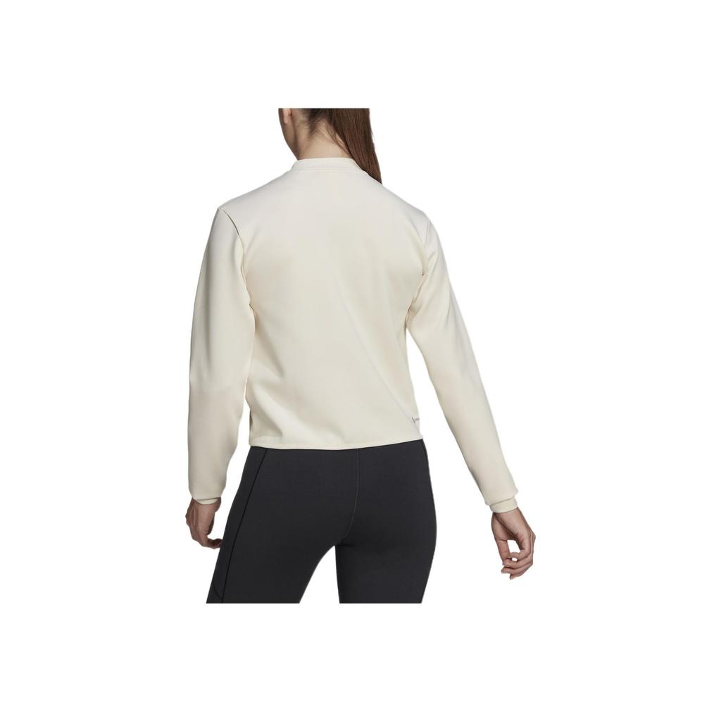 Adidas SS22 Sport Casual Stand Collar Jacket Women Jacket White HD9555