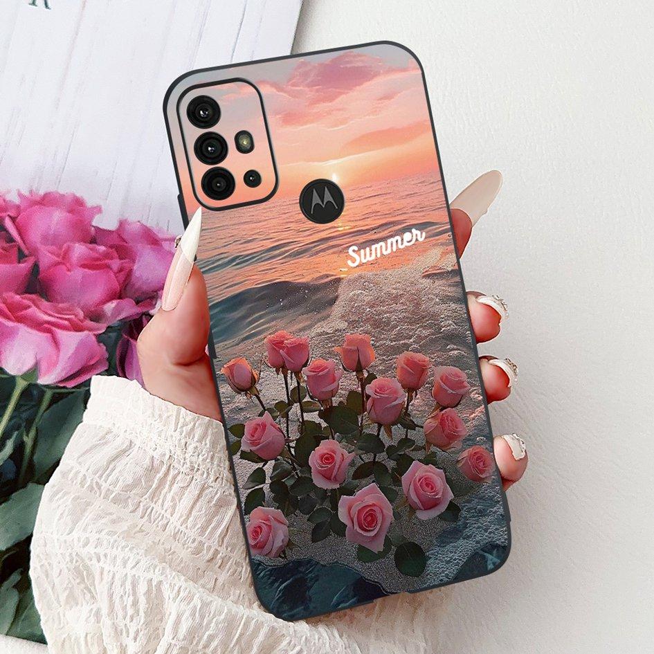 Чехол для Motorola Moto G30 G20 G10 Чехол для телефона Новая Мода Цветок Мягкий Силикон Матовый Бампер на Moto G20 XT2128-1 G 10 G 30 Capa