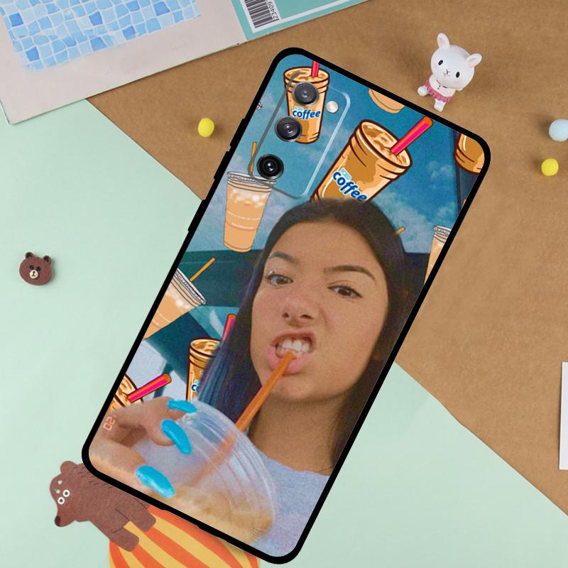 Мягкий чехол Charli D'Amelio для Samsung Galaxy S25 Ultra S9 S10 S20 FE S21 S22 S23 Plus S24 Ultra Funda Cover