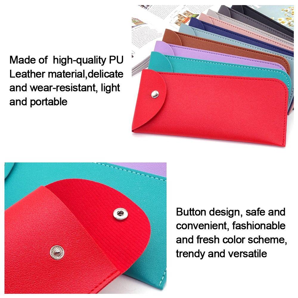 PU Leather Glasses Pocket Simple Reading Case Bag Eyewear Accessories Glasses Case  Women Men