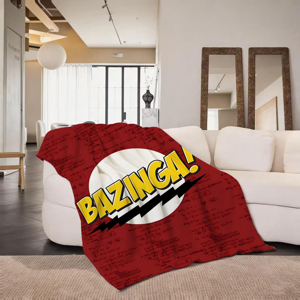 Drama T The B Big B Bang T Theory Throw Flannel Throw Blanket Suitable for Sofa Living Room Bedroom