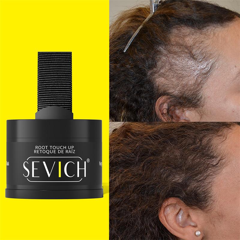 Пудра для линии роста волос Консилер Временная маскировка корней волос Контроль линии роста волос Покрытие седины Пудра-тень для линии роста волос Мгновенно