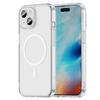 Прозрачный чехол для iPhone 15, Нежелтеющий магнитный чехол для iPhone 15