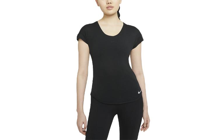 Nike Drop Shoulder Sleeve T Shirt Women's Black CZ9611-010