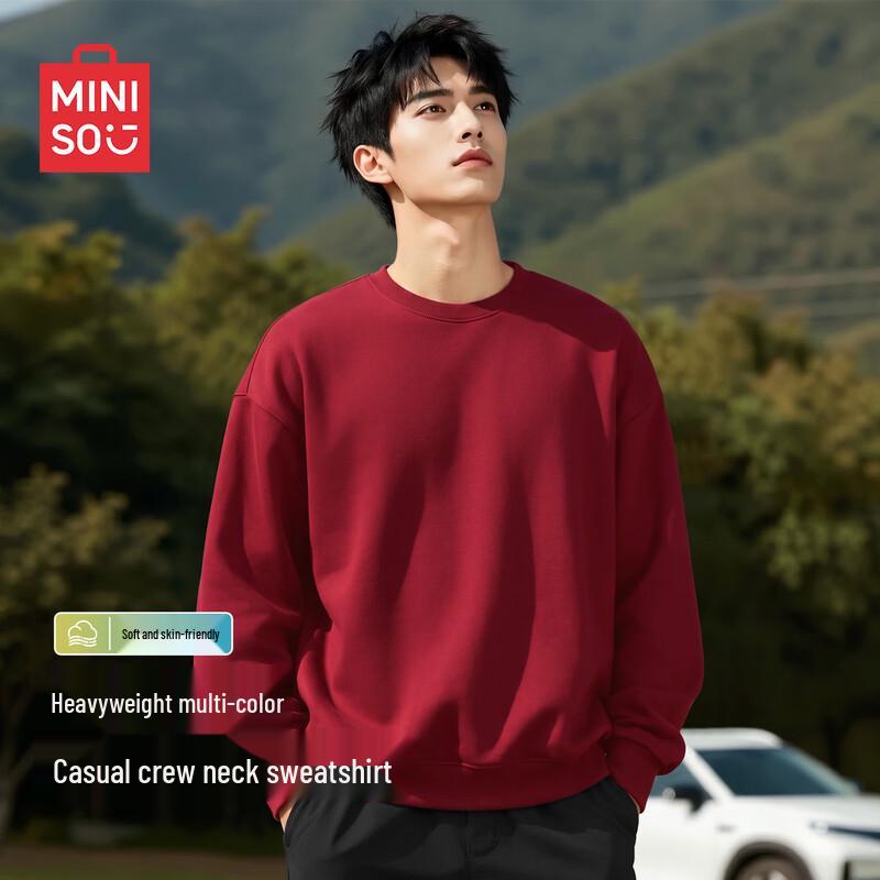MINISO American-Style Trendy Crewneck Pullover Sweatshirt