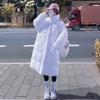 Стеганая одежда женская средняя и длинная зимняя новая свободная до колен стеганые куртки утолщенные студенческие стеганые куртки модные