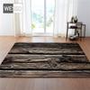 Dark Color Wood Grain Printed 3D Carpet Big For Living Room Crystal Velvet Super Soft Room Rug Floor Mat Bedroom Decor