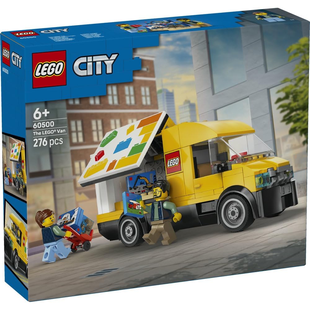 Набор игрушек LEGO City Фургон для доставки для детей 6-9 лет, Строительные блоки, Модель транспортного средства