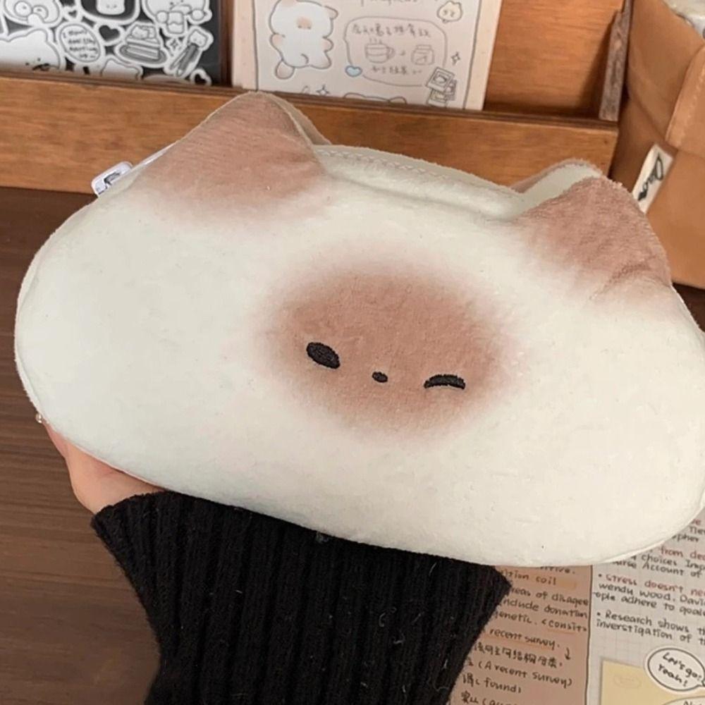 Large Capacity Pen Bag Plush Stationery Organizer Multi-function Stationery Bag  Gift