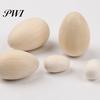 Easter Eggs Decorations 6Pcs Wooden Simulated Egg Creative DIY Graffiti Painted Wear-resistant Props for Holiday Home Decoration Ornaments