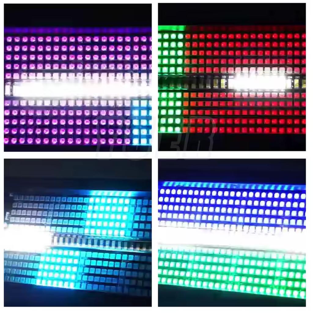 Light4Me Auri Strobe Stroboskop Blinder Oświetlacz Efekt Świetlny 24X1W Cw/A + 240X0,2W Rgb Led