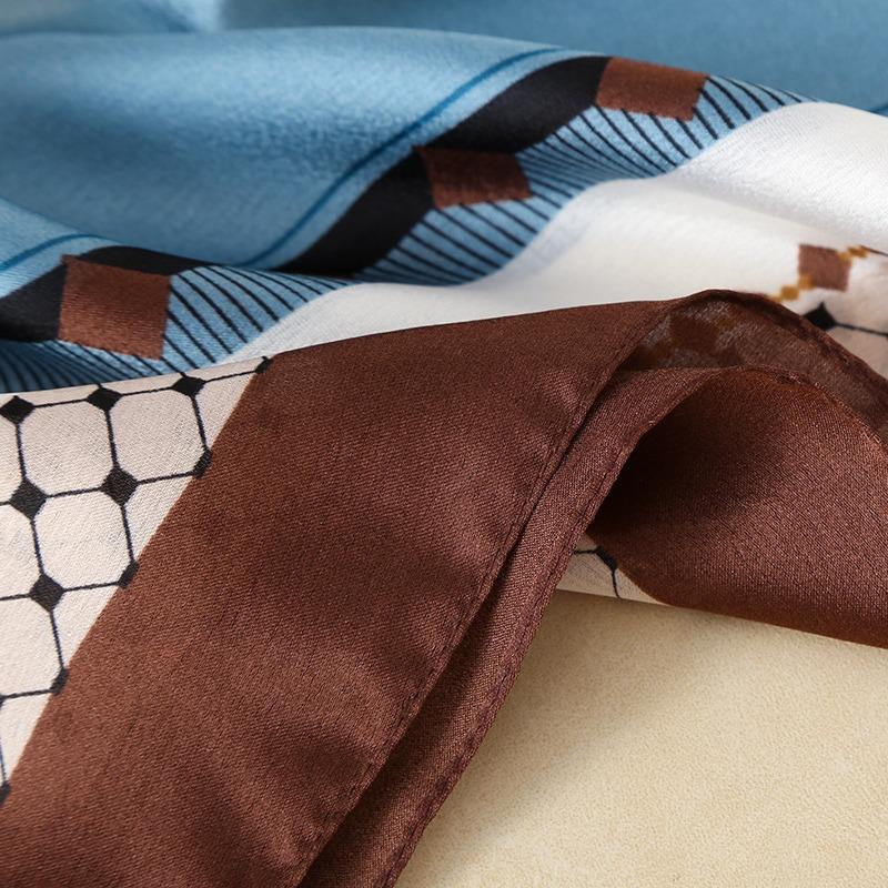 New Four Seasons Available New Silk Large Size Thin Outer Wear Neck Protection Scarf Sunscreen Warm Beach Towel For Women