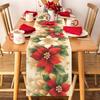 Christmas Table Runner Merry Christmas Decorations for Home 2025 Xmas Table Flag Cover Navidad Natal New Year Tablecloth 2026