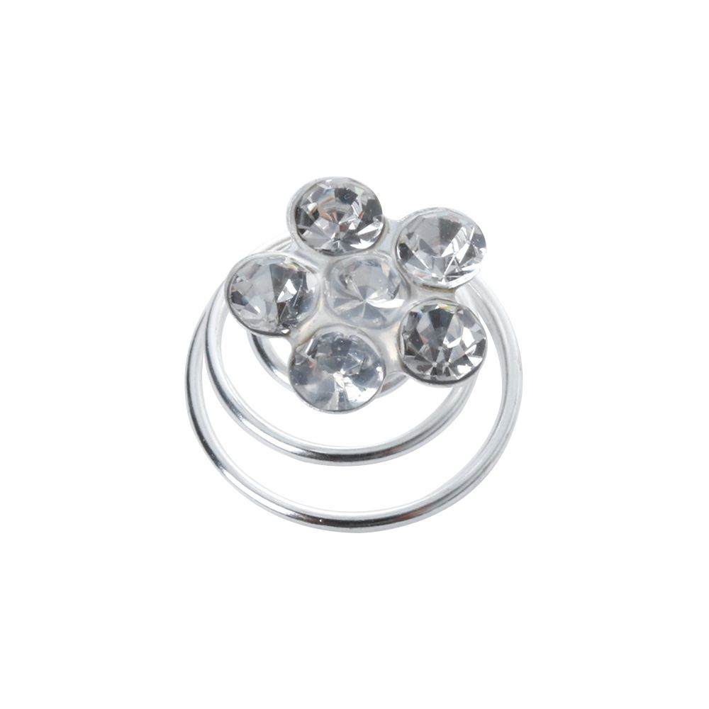 12 шт. модные свадебные хрустальные стразы спиральные заколки-зажимы для волос головной убор невесты шпильки для волос