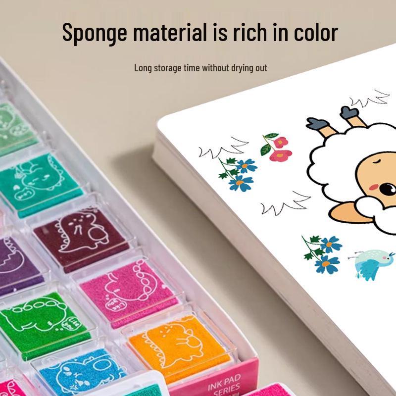 Portable Toddler Fingerprint Painting Book: Creative, Washable, Educational Toy for Early Learning