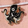 Halloween Ghost Octopus Brooch Accessories Devil Clothes Needle Buckle Horror Animal Badge