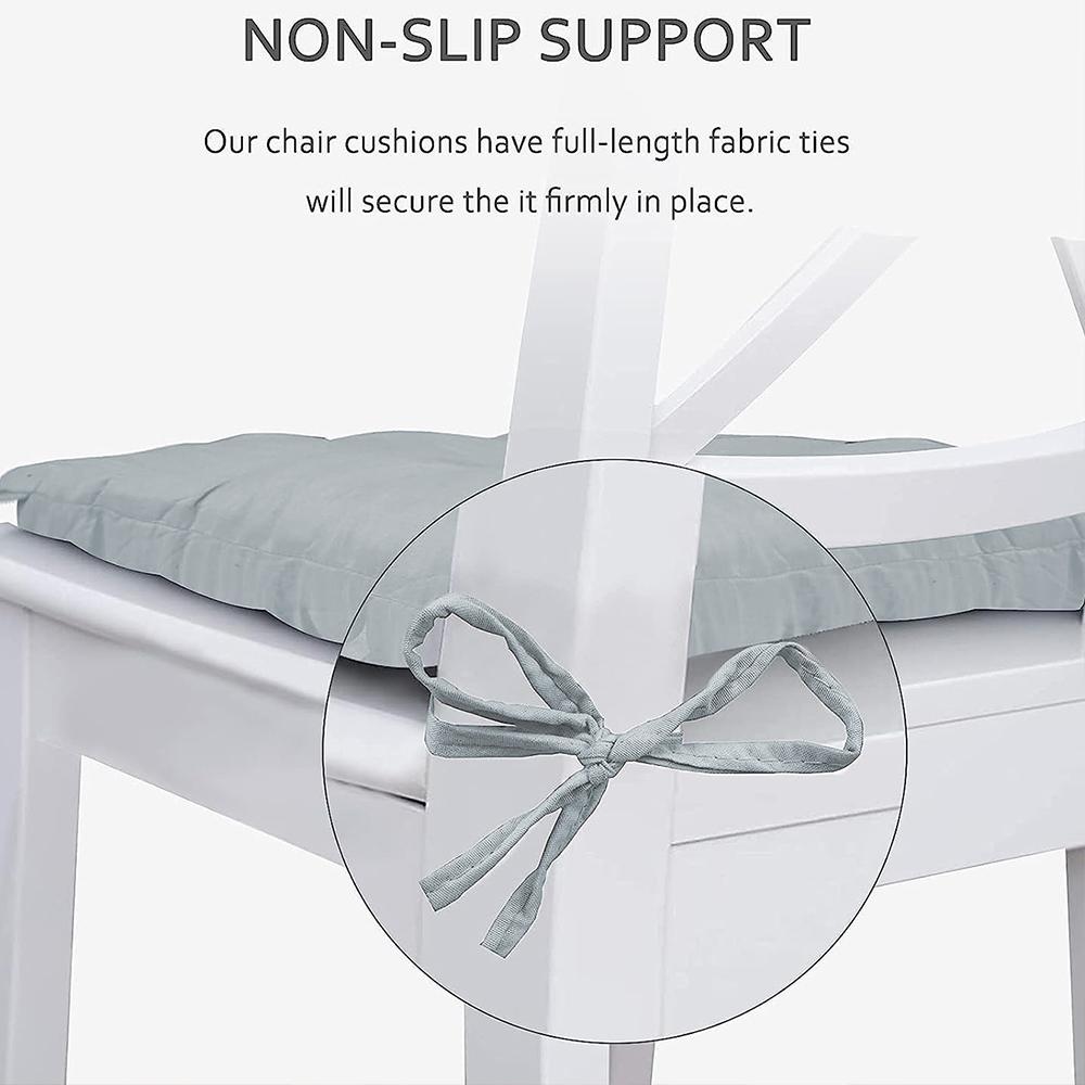 Подушка для стула Подушка для сиденья для дома и офиса с завязками Утолщенная подушка для автомобиля для использования в помещении и на улице