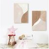 Для галереи, гостиной, интерьера, домашнего декора, современный бежевый, коричневый, абстрактная геометрическая картина на холсте, настенная живопись, принты, плакат, изображение