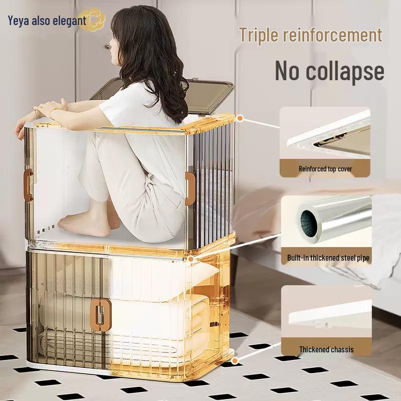 Yeya Rolling Door Folding Shoe Cabinet