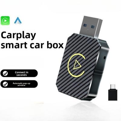 Беспроводной адаптер CarPlay Преобразует проводной CarPlay/Android Auto в беспроводной для iPhone Автомагнитола