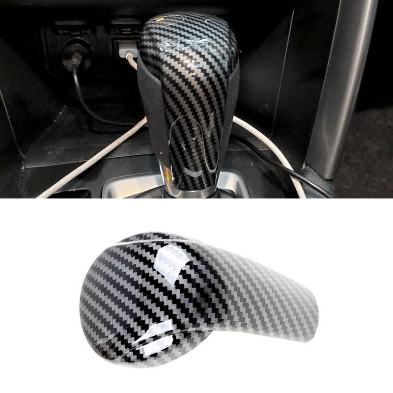 For Mazda 2 3 6 Axela Atenza CX3 CX-3 CX5 CX-5 CX8 CX-9 ABS Carbon Fiber Texture Car Center Gear Shift Knob Head Cap Cover Trim