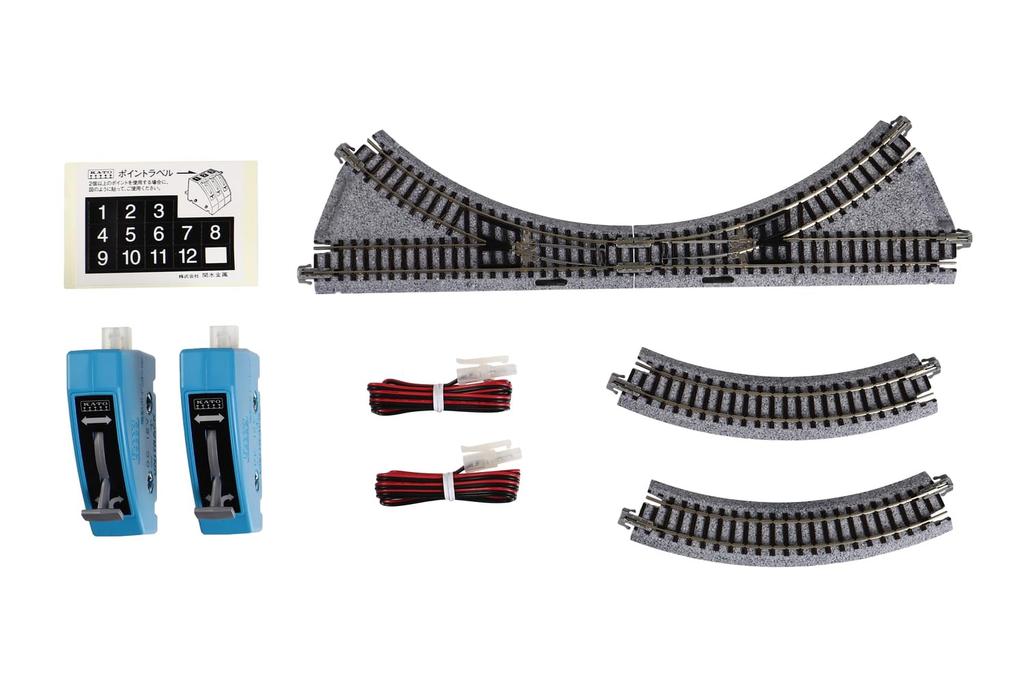 KATO KATO N Gauge CV2 Unitrack Compact Exchange Line Electric Point Set Набор для железнодорожной модели 20-891