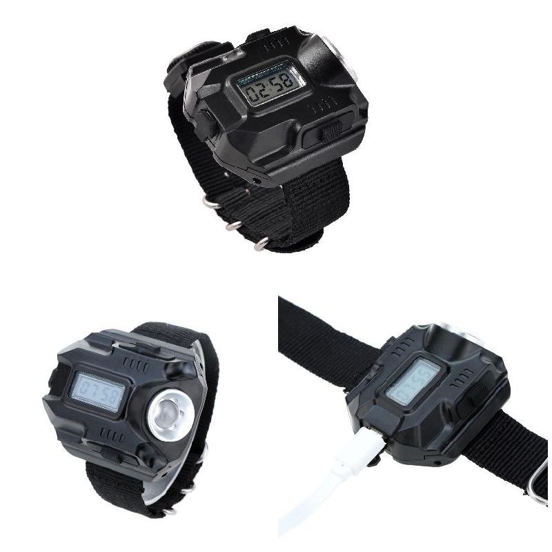 Светодиодный фонарик наручные часы Torch Light Портативный наручный фонарь XPE Q5 R2 USB зарядка наручная модель тактический перезаряжаемый фонарик