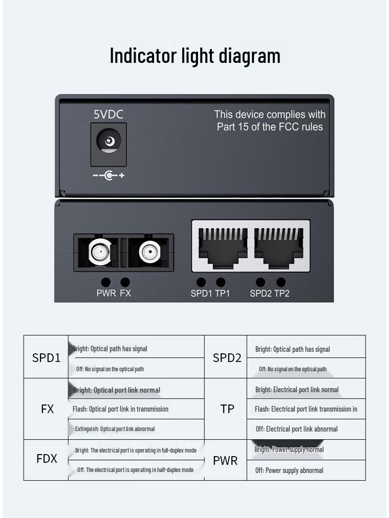 HAILE 60km Single-Mode Dual-Fiber Transceiver, 100M, HC-810-2, 1 Unit