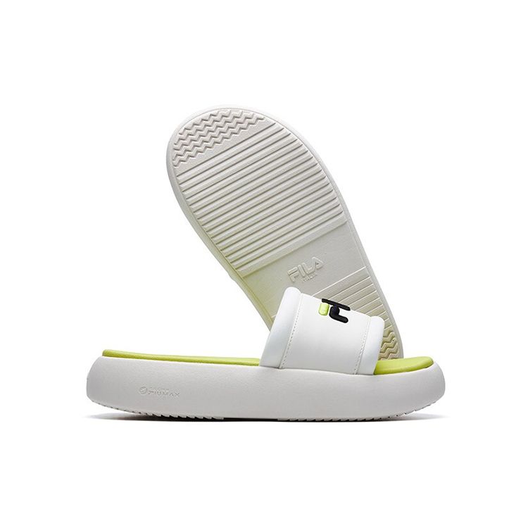 Fila Heritage-FHT Donut Thick Sole Fashion Casual Slide Sandals Women Sandals Snow-White F12W124622FSW