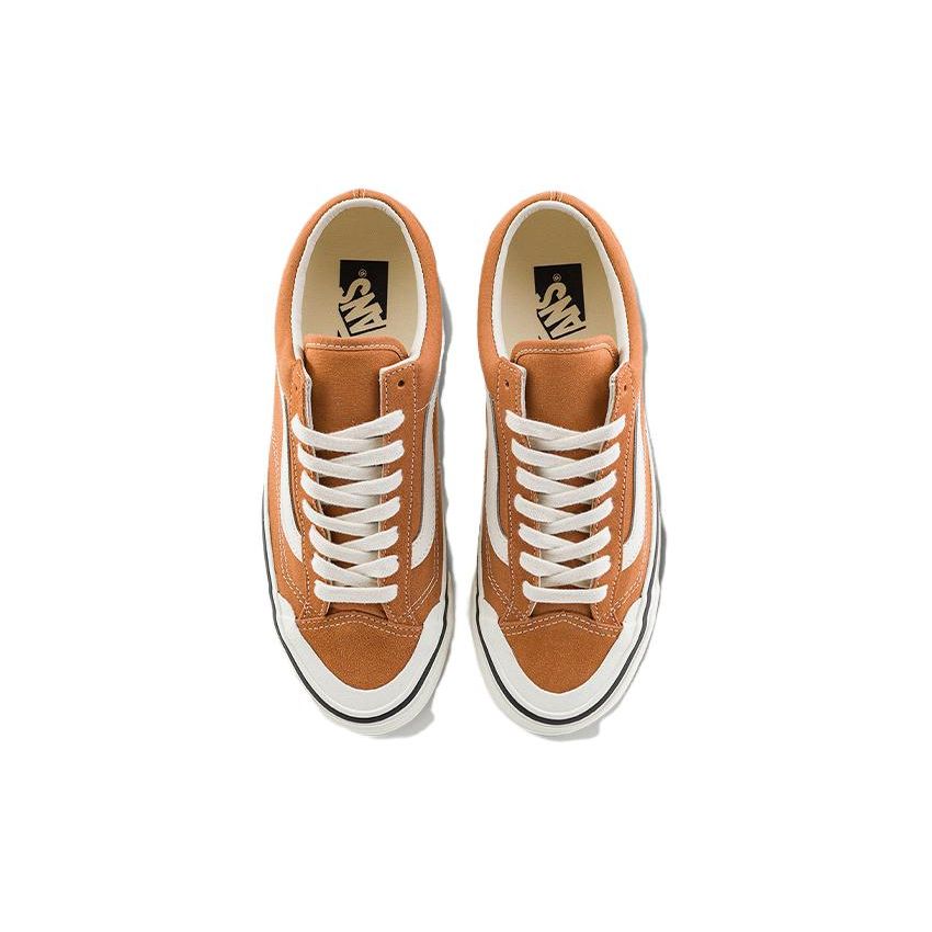Vans Old Skool Reissue 136 Прочные Дышащие Низкие Кеды для Скейтборда Унисекс Кроссовки Оранжевые VN000MT6BKQ