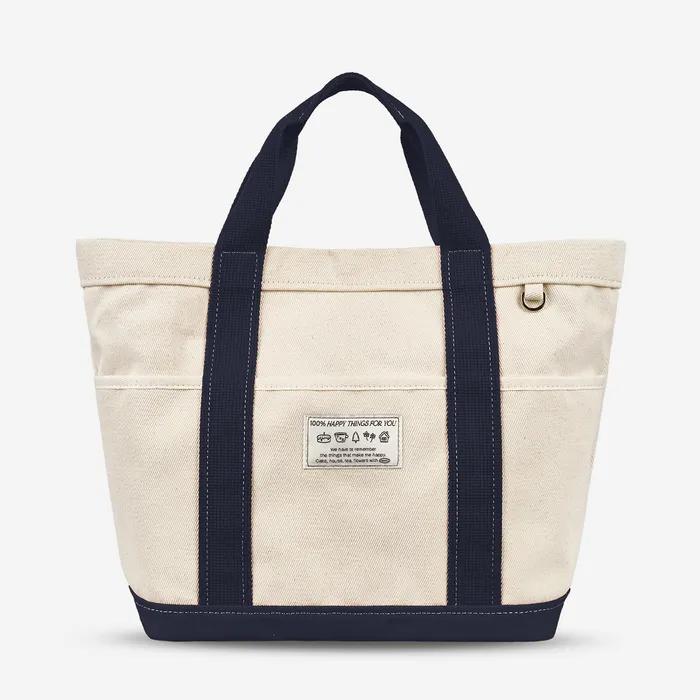 happy things for you tote bag - navy