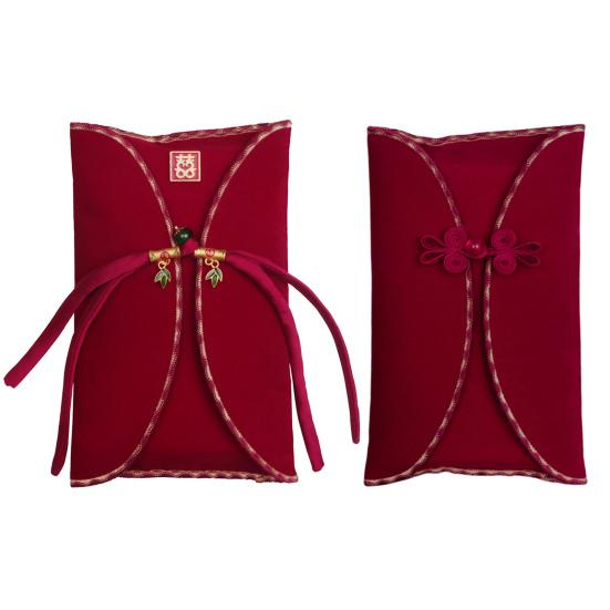 Китайские красные конверты для свадьбы Большой традиционный красный карман Счастливые деньги Хунбао для молодоженов Невеста Жених