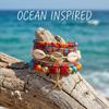 Boho Rice Beads Starfish Pendant Bracelets For Women Summer Ocean Beach Shell Charm Multilayer Bracelet Set