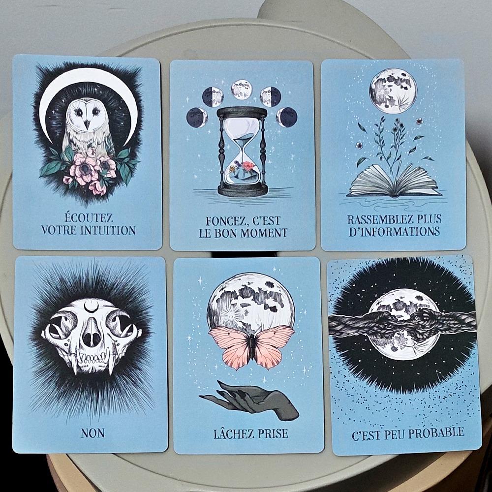Crystal Ball Oracle Cards - 13 Card Divination 10.4*7.3cm, French Edition Le Petit Oracle De La Boule De Cristal