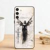 G-Готическая Девушка Скульптура Ретро Чехол Для Телефона Для Samsung Galaxy A73,A72,A71,A70,A53,A52,A51,Других Мягкий Черный Чехол