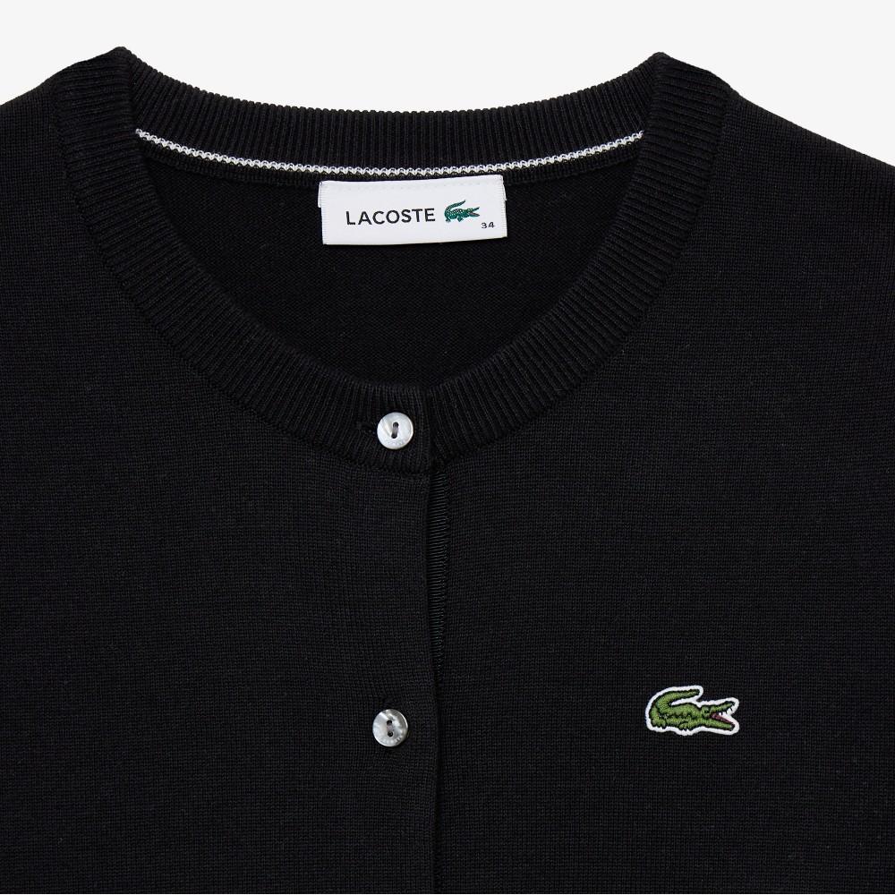 [Lacoste] Women's Basic Crew Neck Cardigan AF133E-56G031